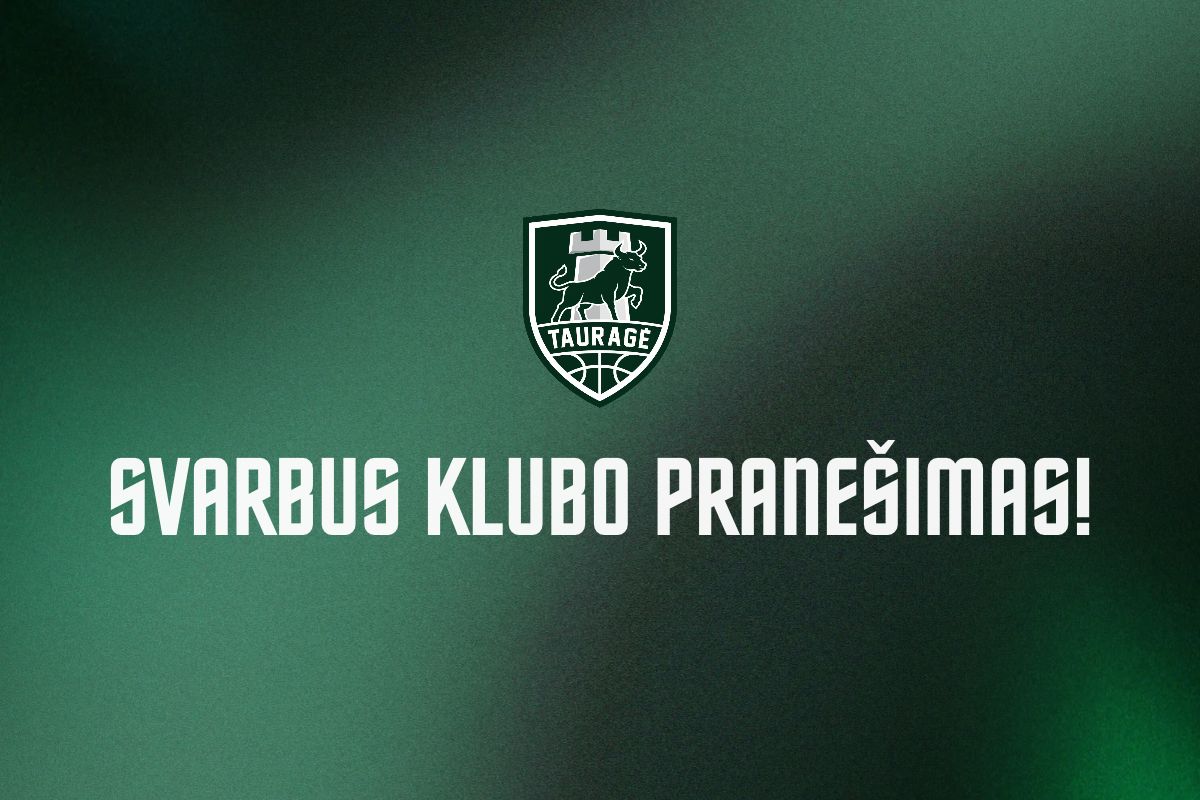 SVARBUS klubo pranešimas dėl kontrakto su žaidėju Matic Rebec nutraukimo